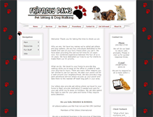 Tablet Screenshot of friendly-paws.ca